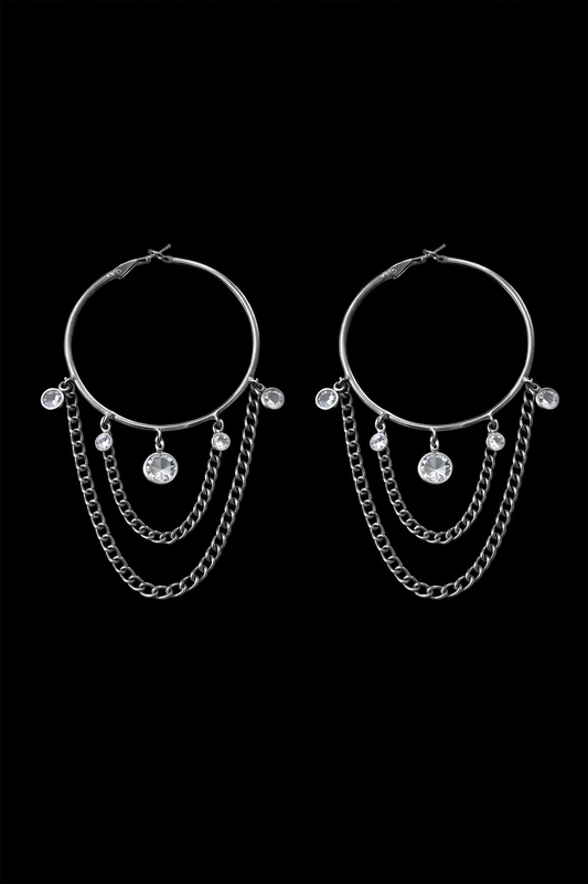 Crystal Drape Chandelier Hoop