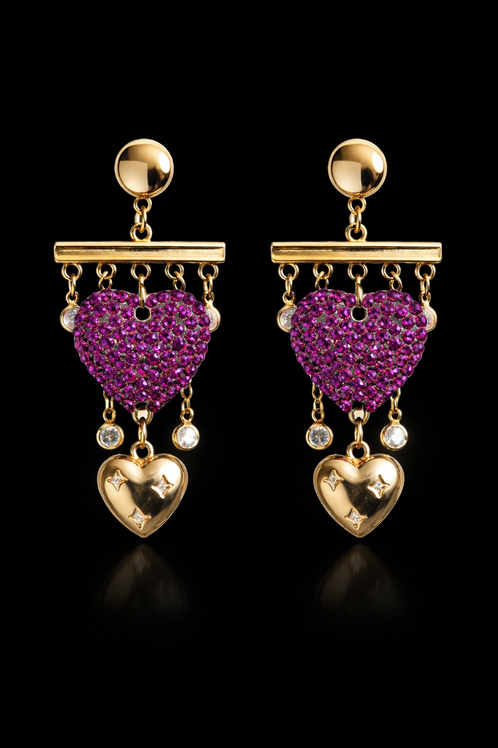 Love Scene Charm Earrings