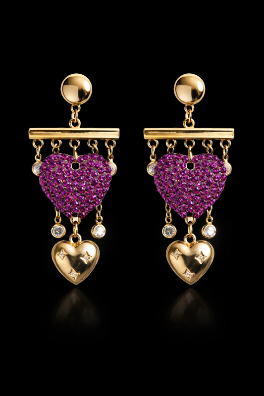 Love Scene Charm Earrings