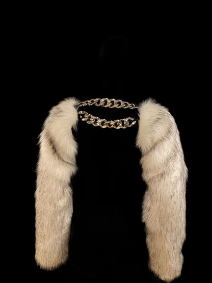 Snow Fine Faux Fur Bolero