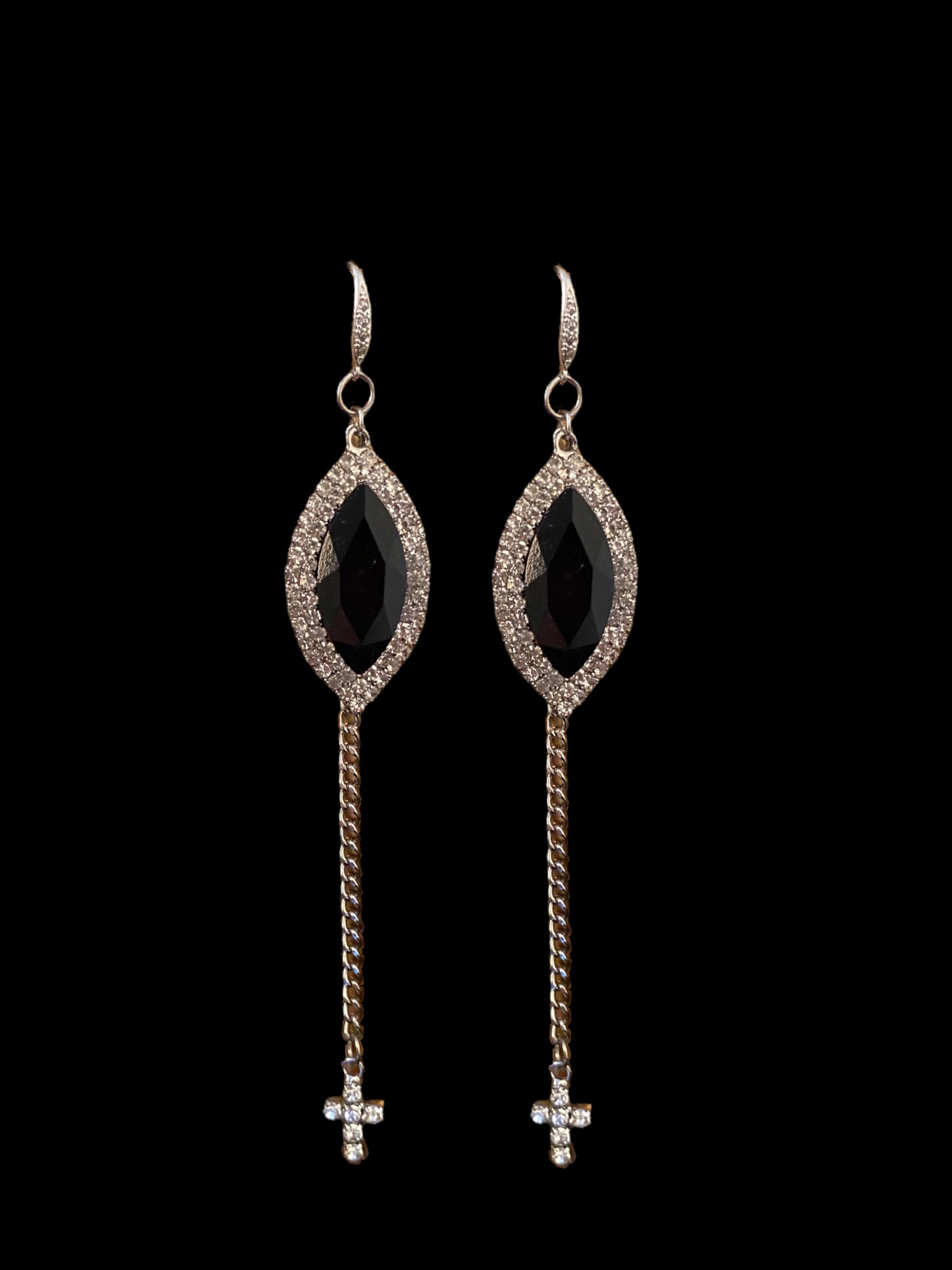 Black Gem Earrings