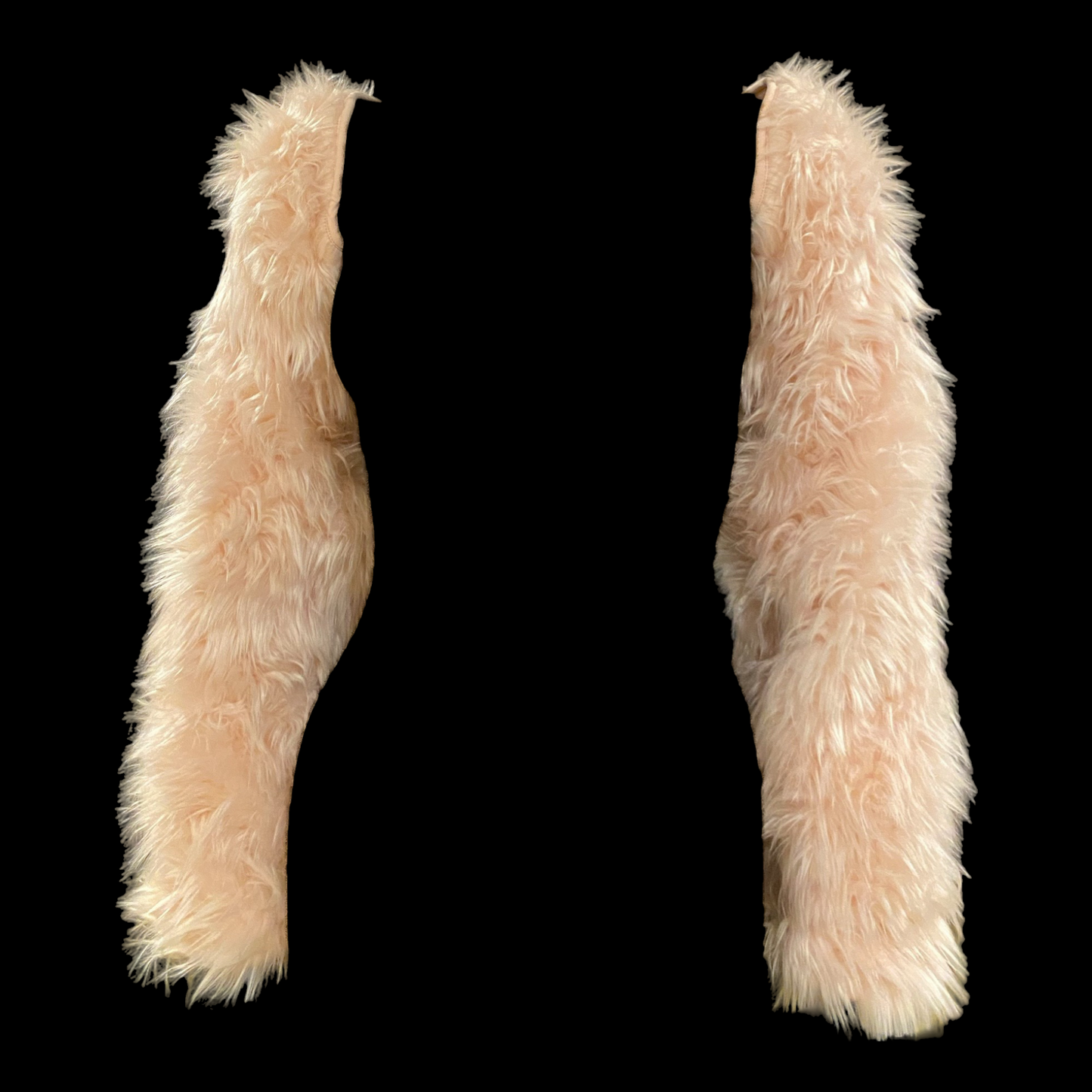 Baby Pink Shaggy Faux Fur Bolero