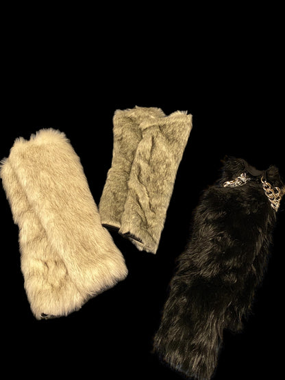 Wolf Gray Fine Faux Fur Bolero