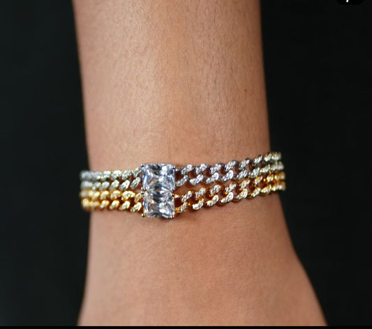Icy Mini Cuban Bracelet