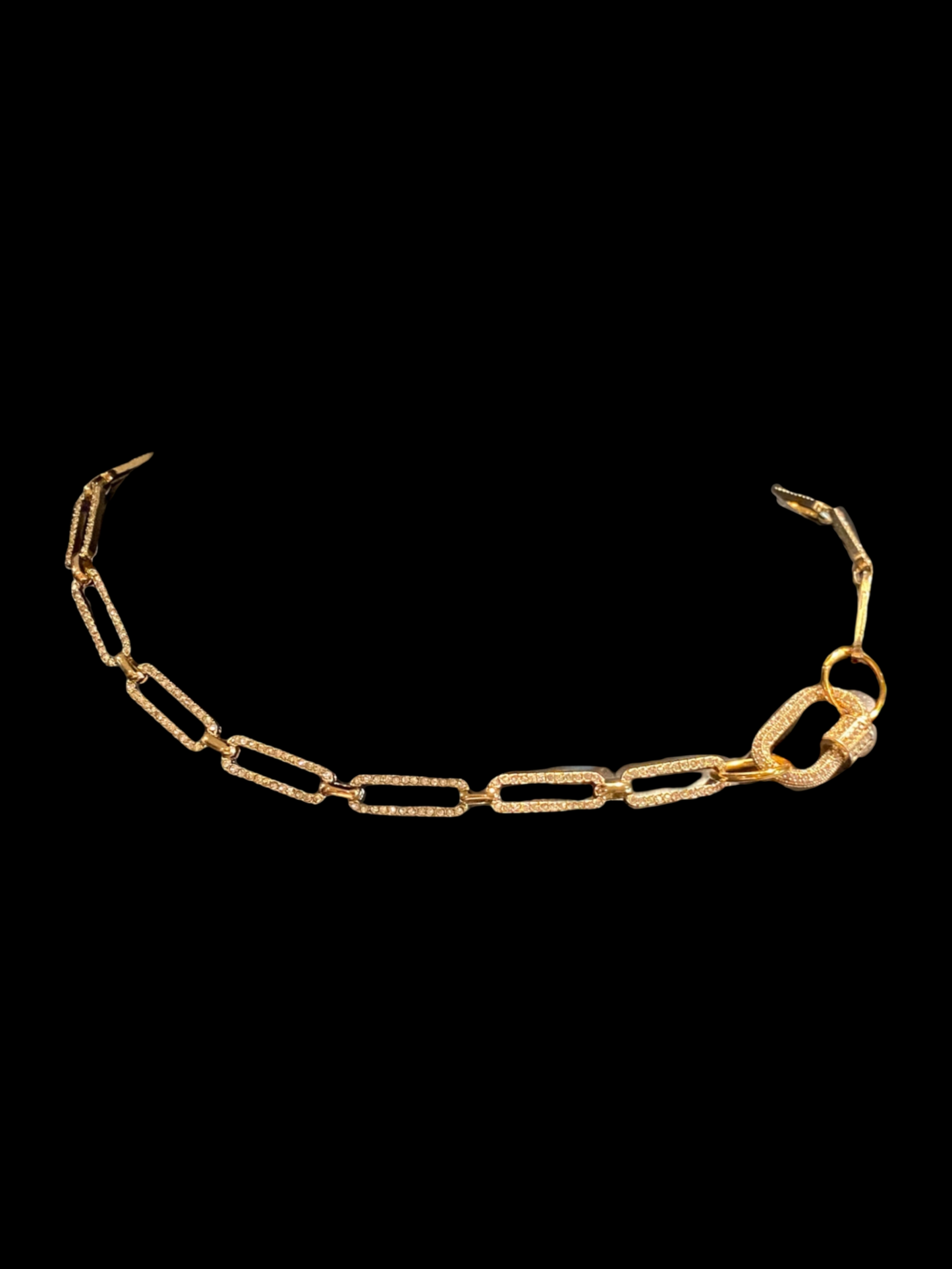 Collier ras du cou en diamant poli