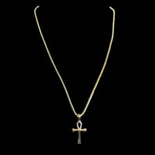 Gold Unisex Cross Pendant